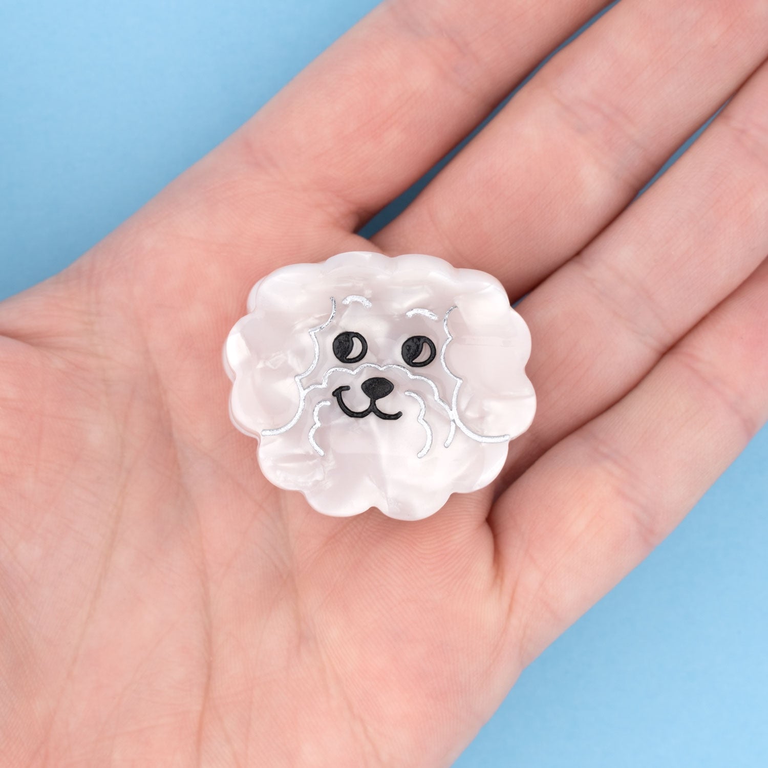 Mini Hair Claw (Bichon)