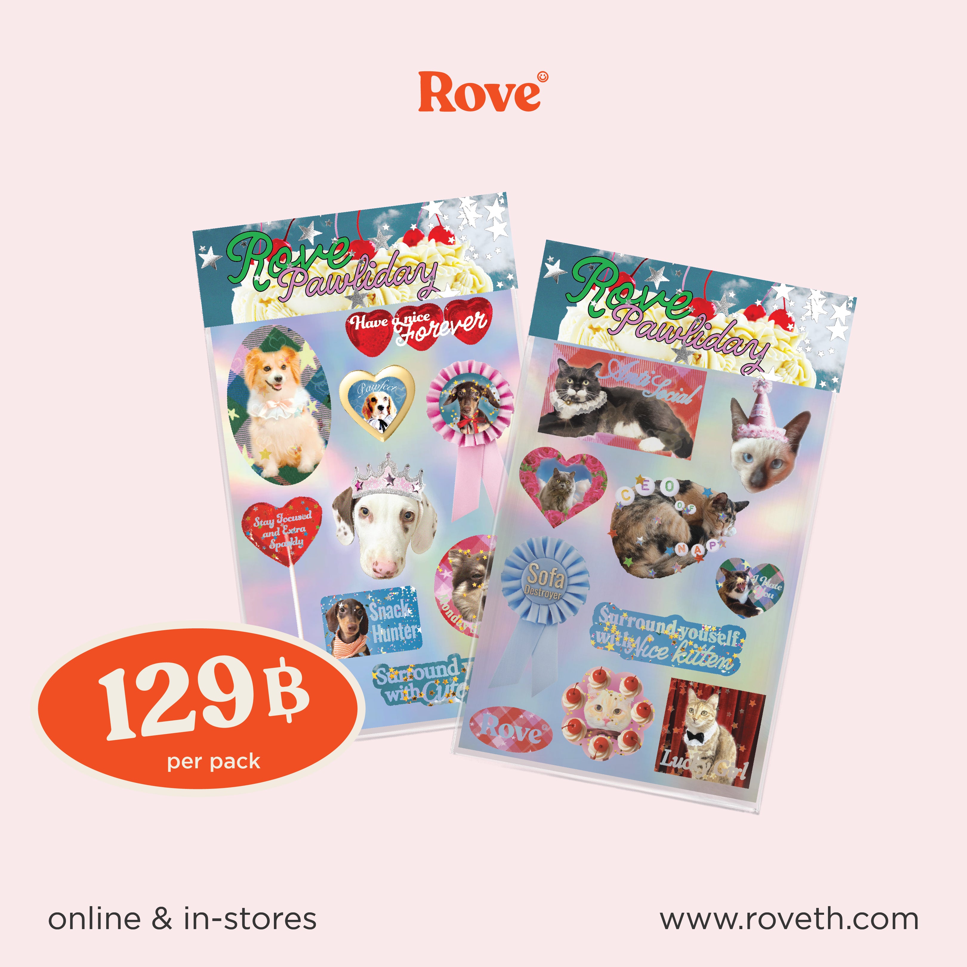 Rove - Pawliday Sticker Pack