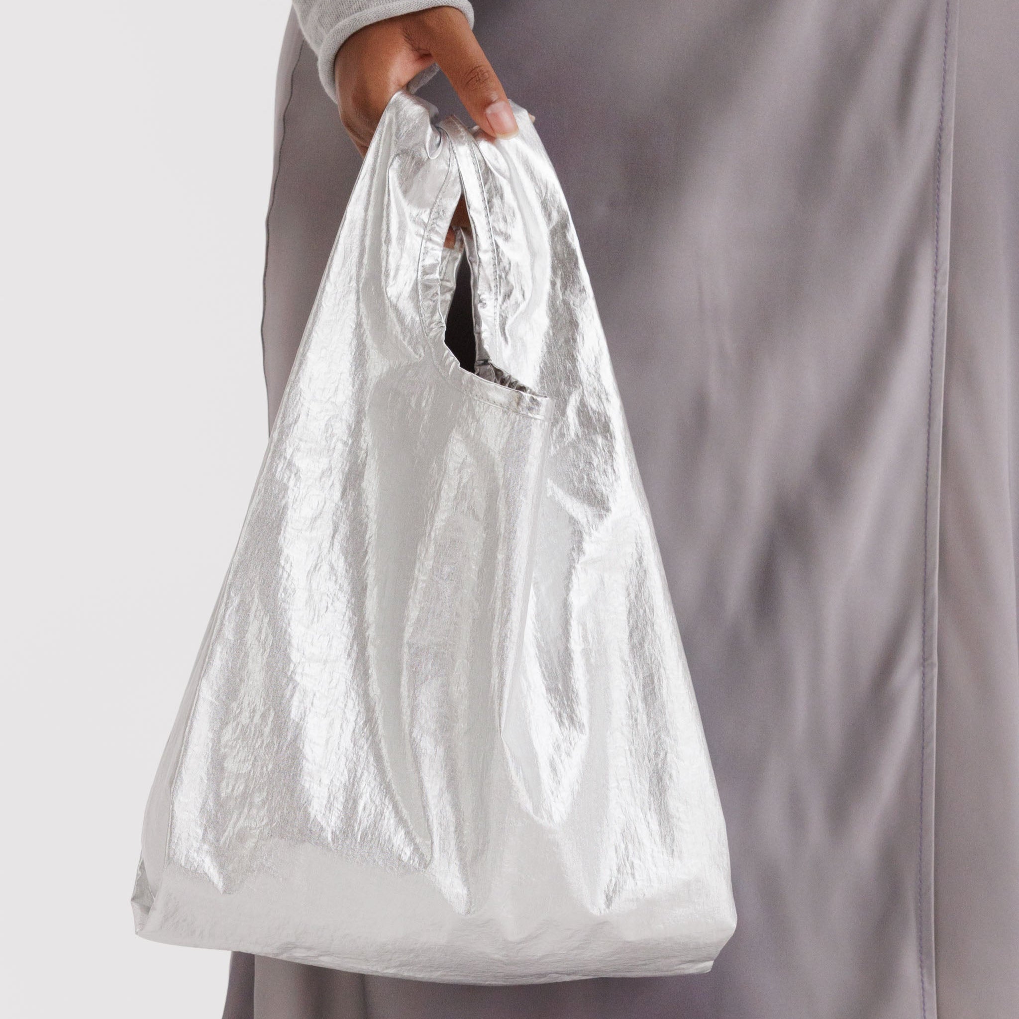 BAGGU Baby (Chrome Metallic)