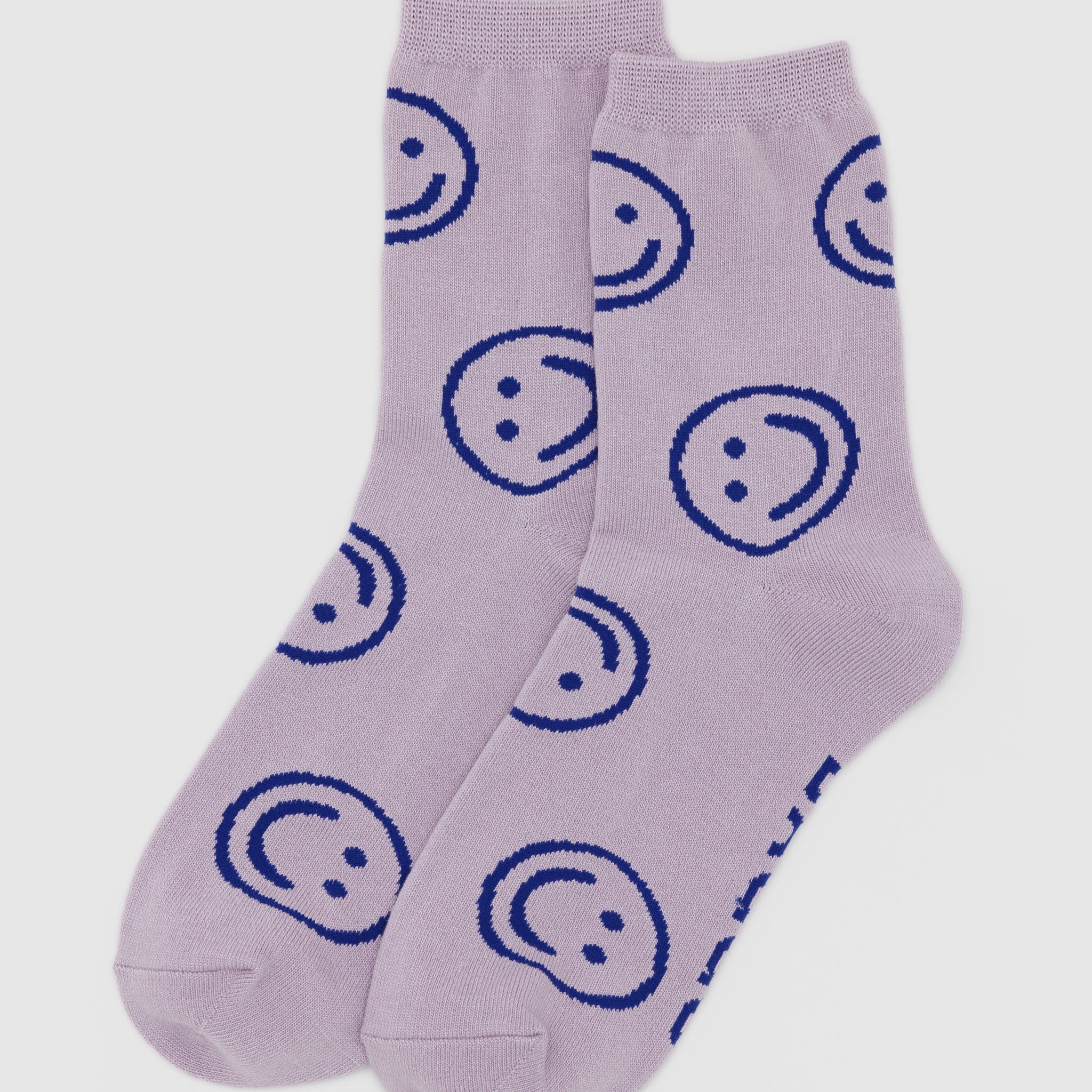 Crew Socks (DustyPink Happy)