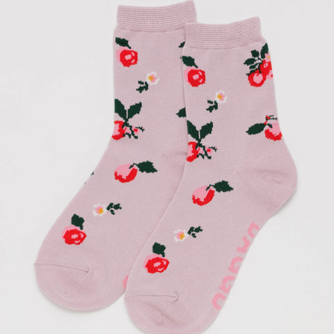 Crew Socks (Needlepoint Apple)