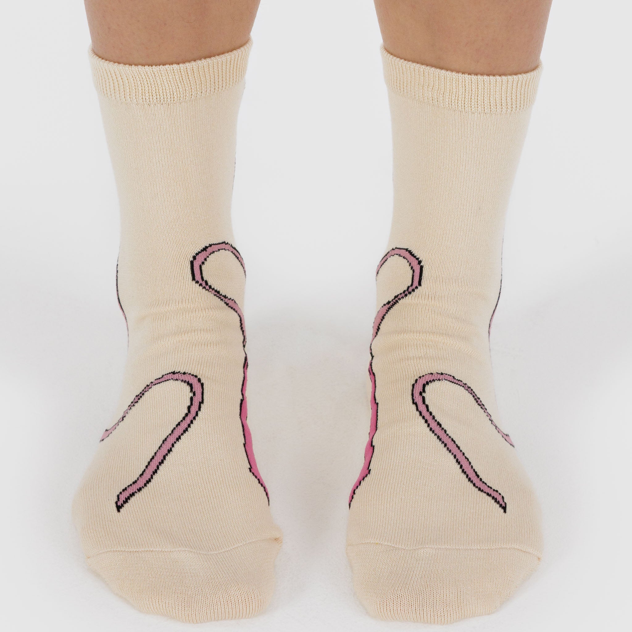 Crew Socks (Pink Bow)