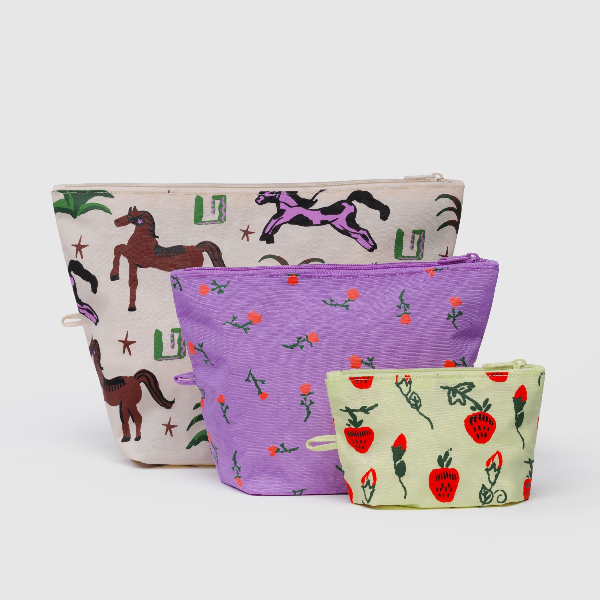 BAGGU Go Pouch Set (Painted Prairie)