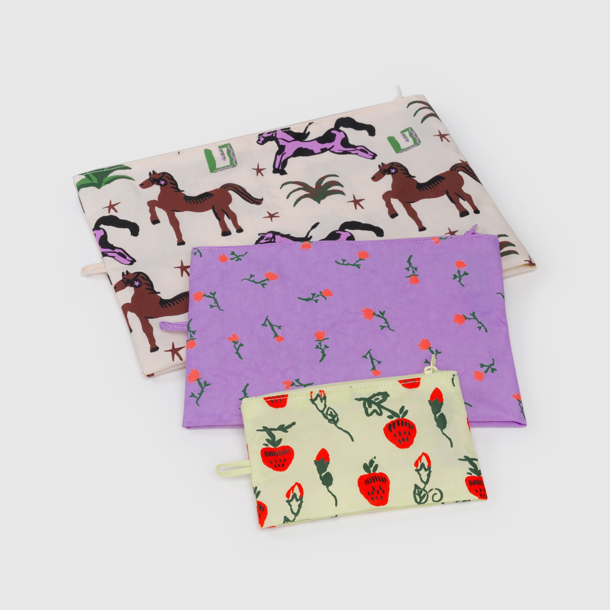 BAGGU Go Pouch Set (Painted Prairie)