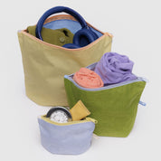 BAGGU Go Pouch Set (Pastels Colorblock)