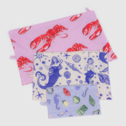 BAGGU Go Pouch Set (Sea creatures)