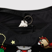 BAGGU Medium Crescent Bag (Embroidered Hello Kitty Western)