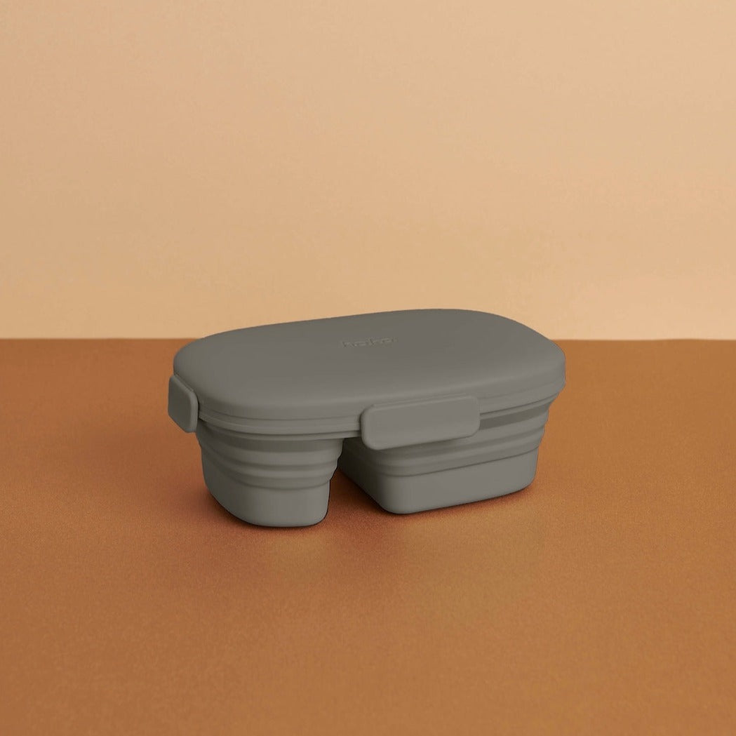 Hako Kubkao 2 Partition Collapsible Bowl (Walnut Gray)