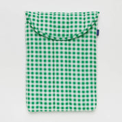 BAGGU Puffy Laptop Sleeve 13" / 16"  (Green Gingham)