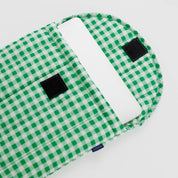 BAGGU Puffy Laptop Sleeve 13" / 16"  (Green Gingham)
