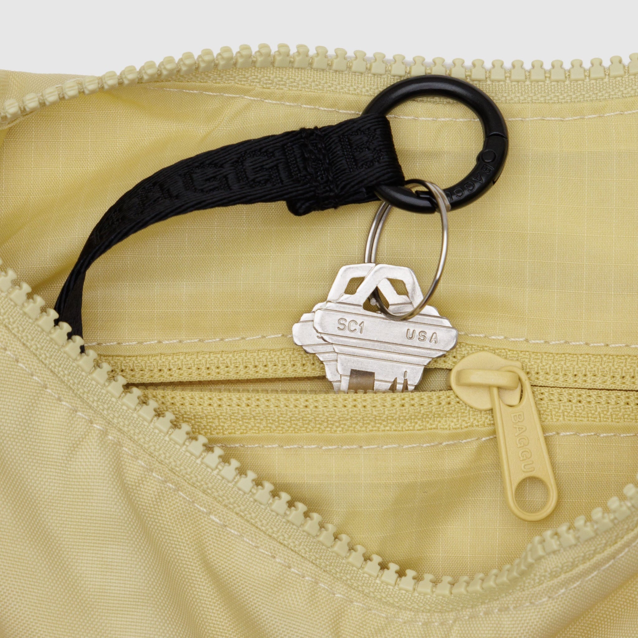 BAGGU Small Crescent Nylon Bag (Butter)