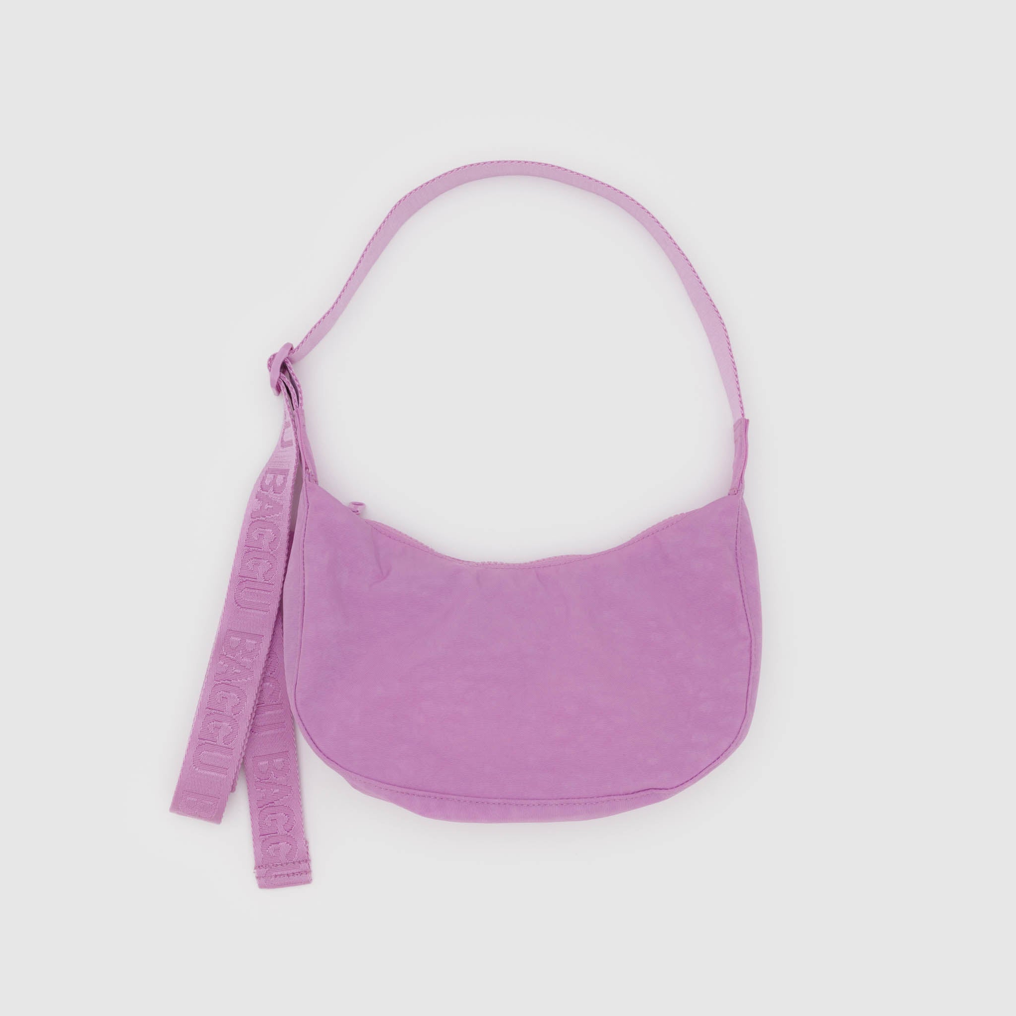 BAGGU Small Nylon Crescent Bag (Peony)