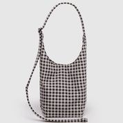 BAGGU Small Nylon Sling (Black & White Gingham)