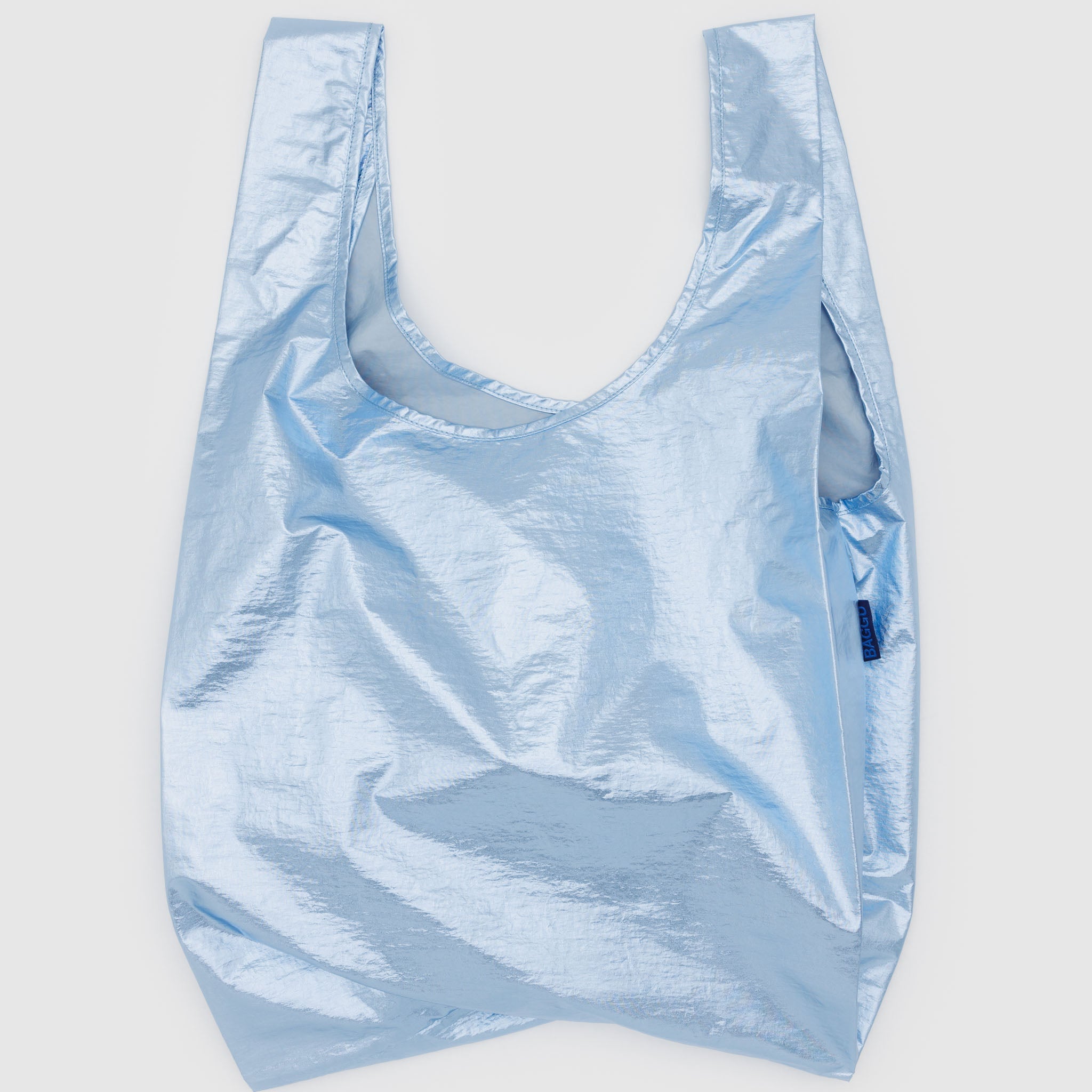 BAGGU Standard Reusable Bag (Metallic Light Blue)