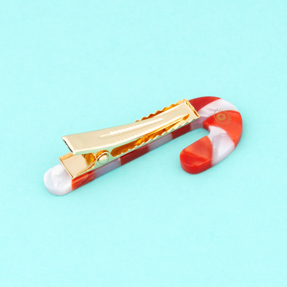 Hair Clip (Candy cane)