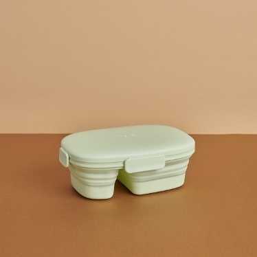 Hako Kubkao 2 Partition Collapsible Bowl (Mint Green)