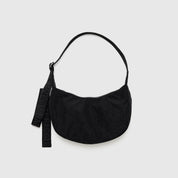 BAGGU Small Nylon Crescent Bag - Black