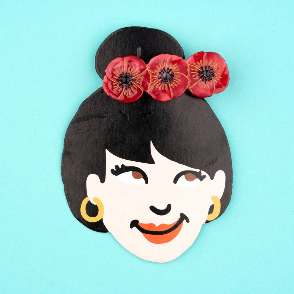 Hair Clip (Poppy)