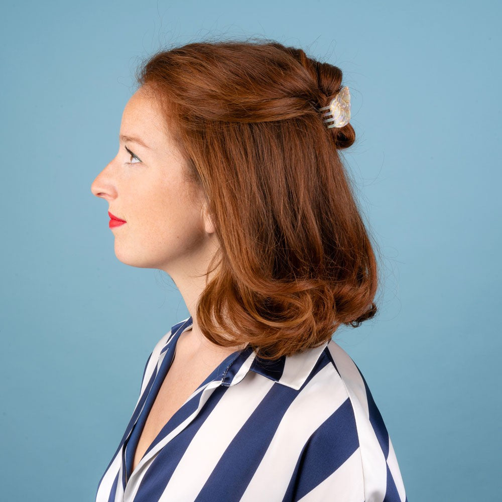 Mini Hair Claw (Shell)