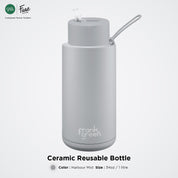 FrankGreen: Ceramic Bottle Harbor Mist 34oz (Straw Lid)