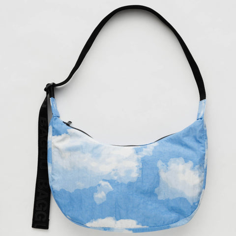 BAGGU Medium Crescent Nylon Bag - Clouds
