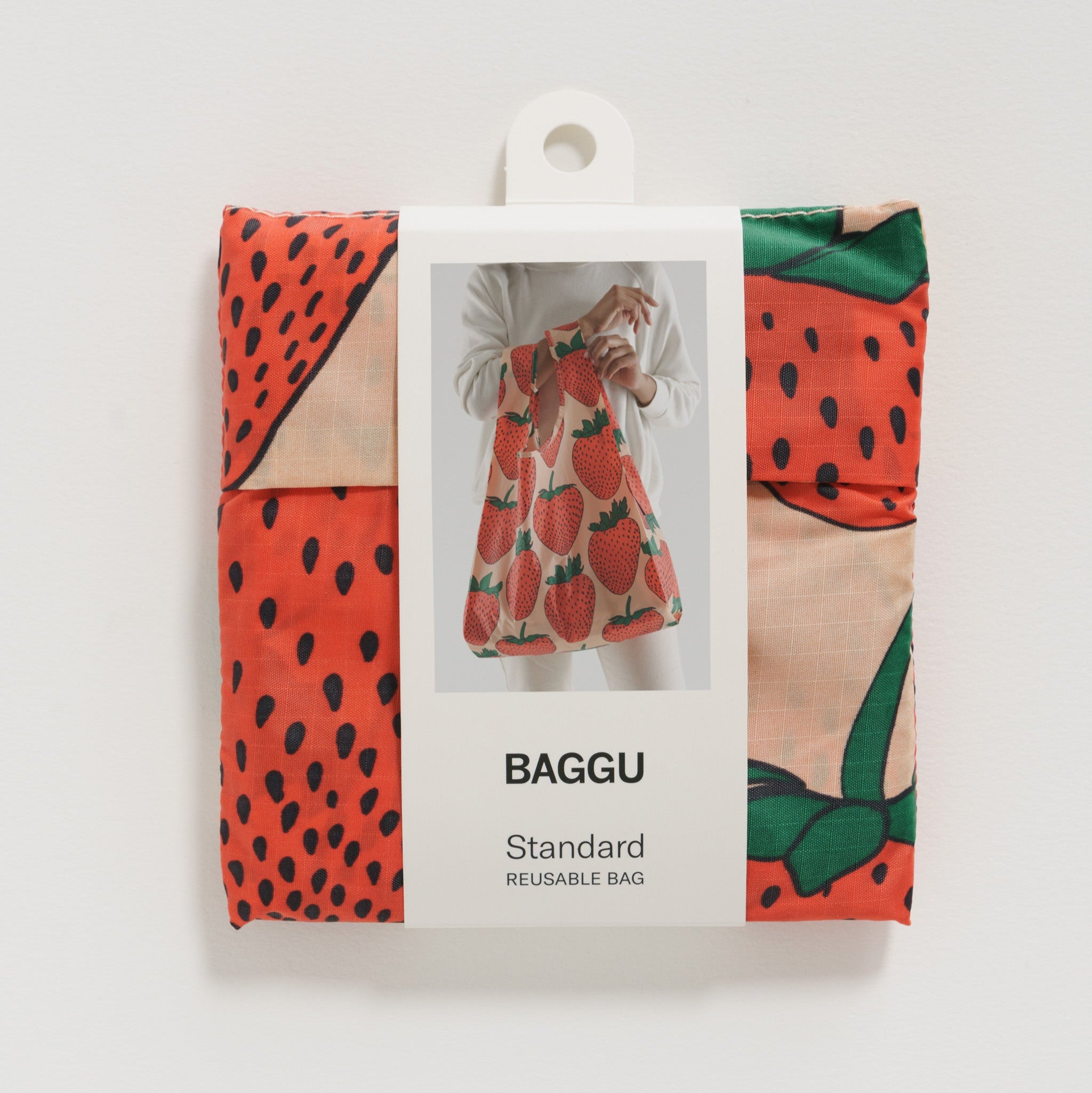 BAGGU Standard Reusable Bag (Strawberry)