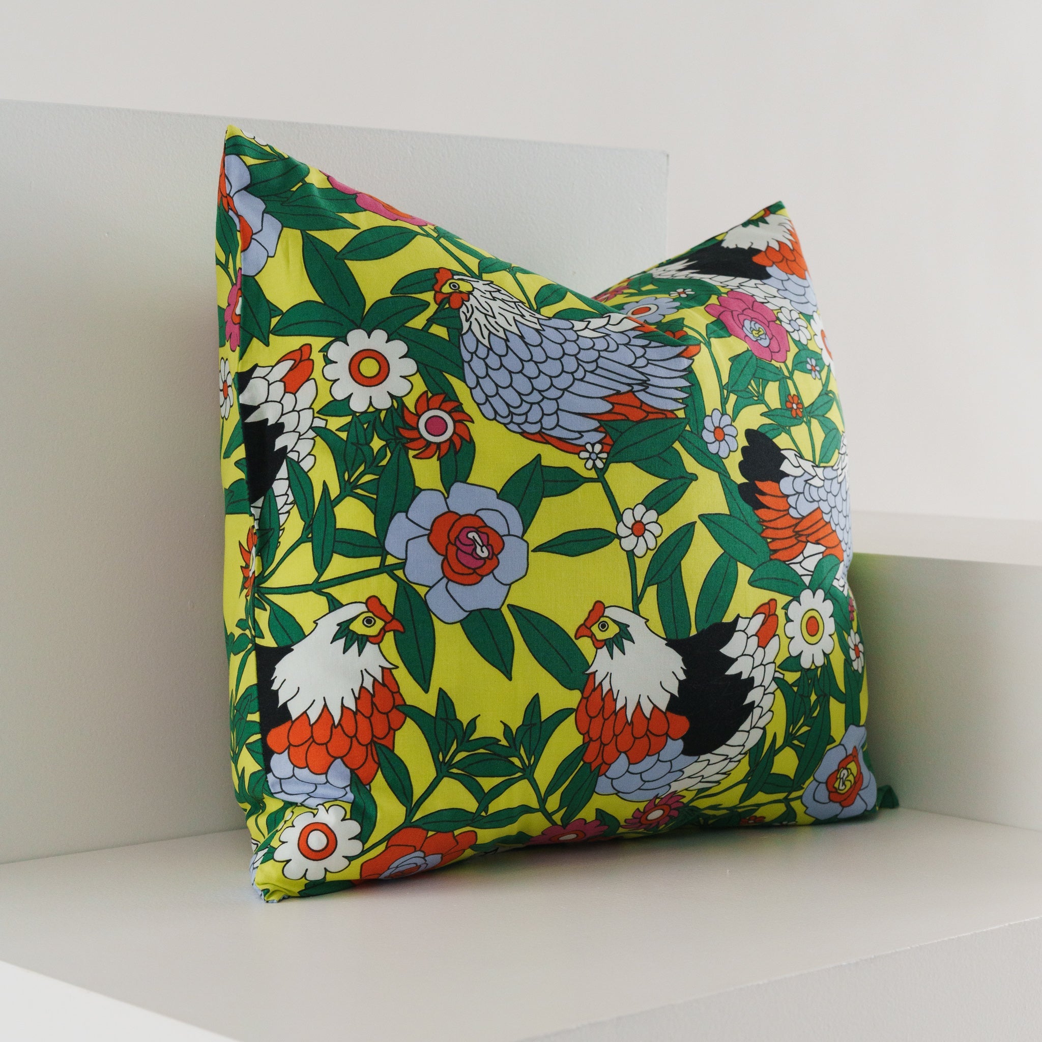 BAGGU Throw Pillow Case - Rose Hen