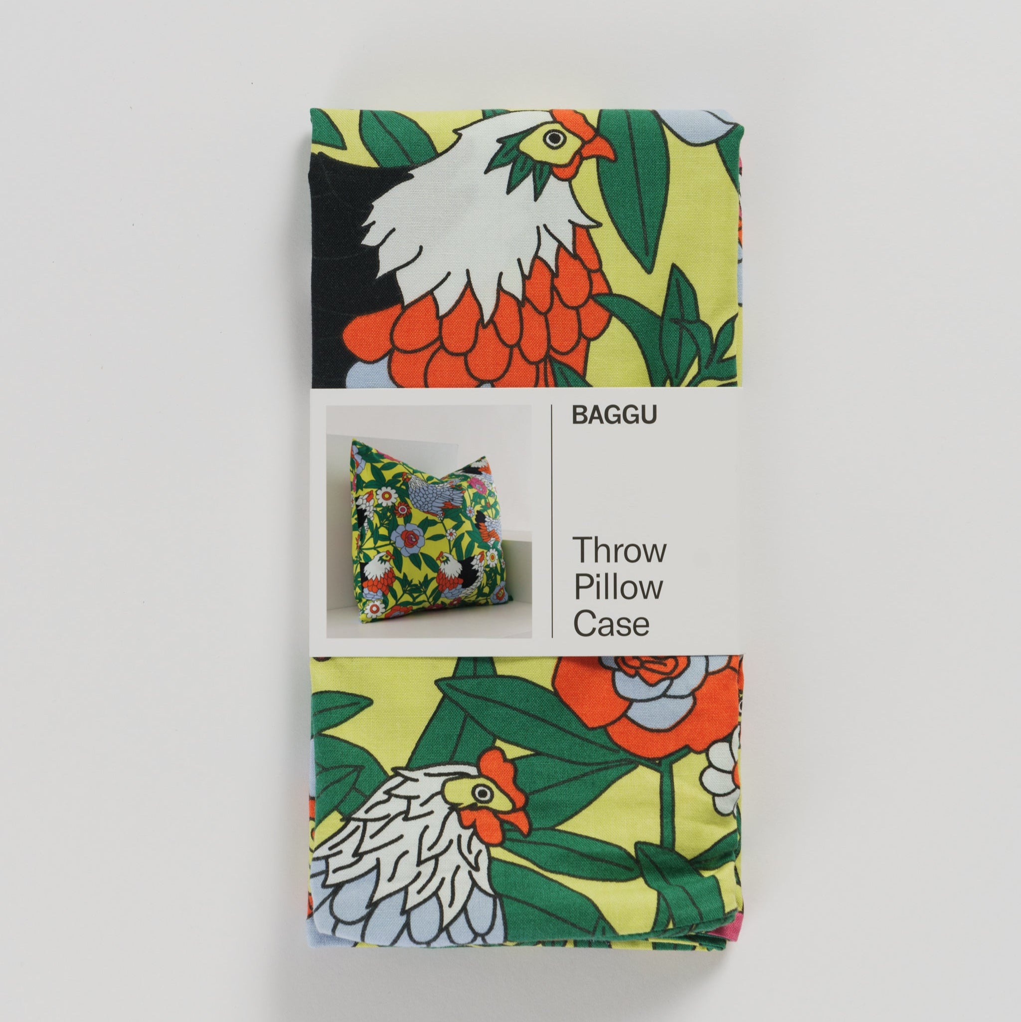 BAGGU Throw Pillow Case - Rose Hen