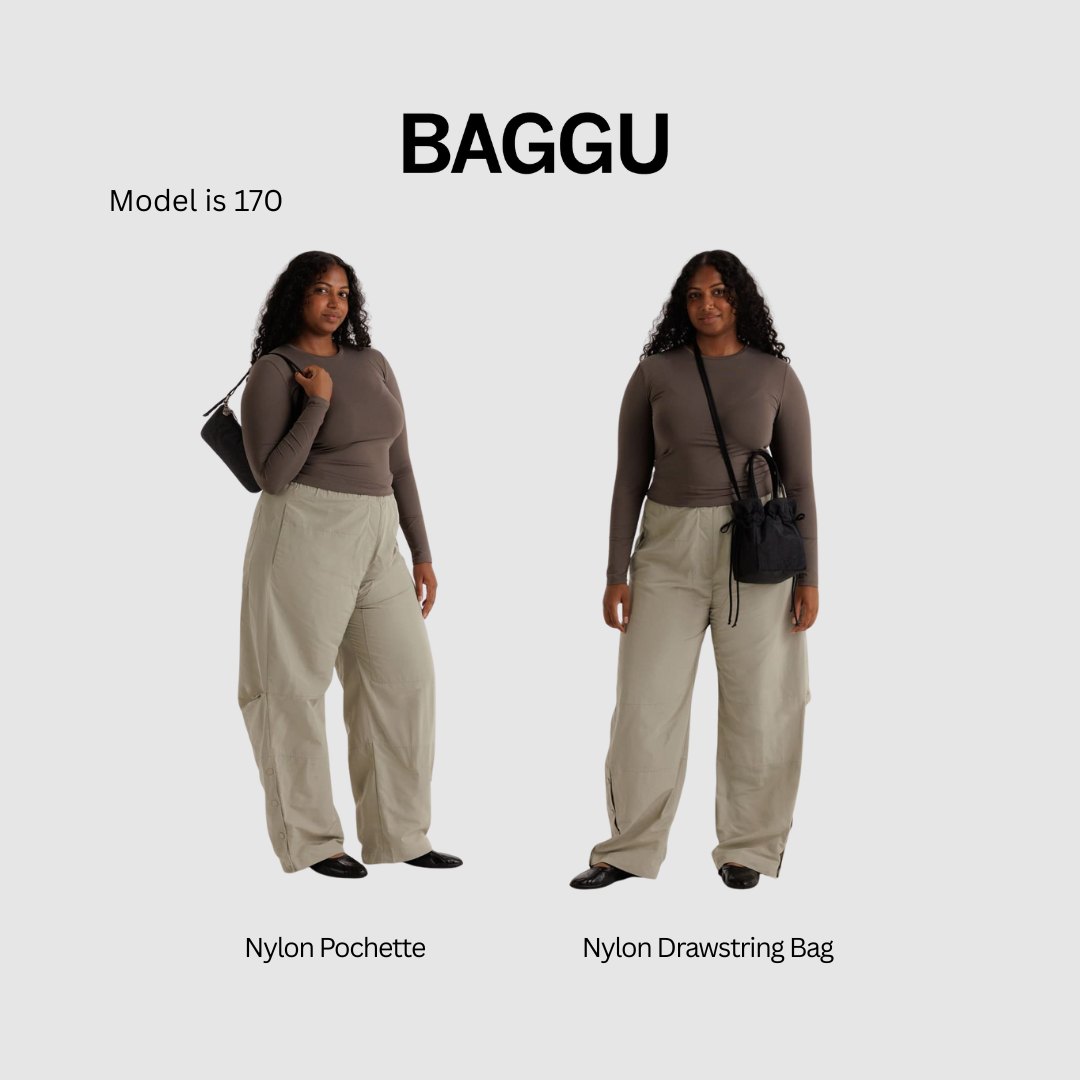 BAGGU Nylon Pochette (Custard)