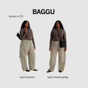 BAGGU Nylon Pochette (Custard)