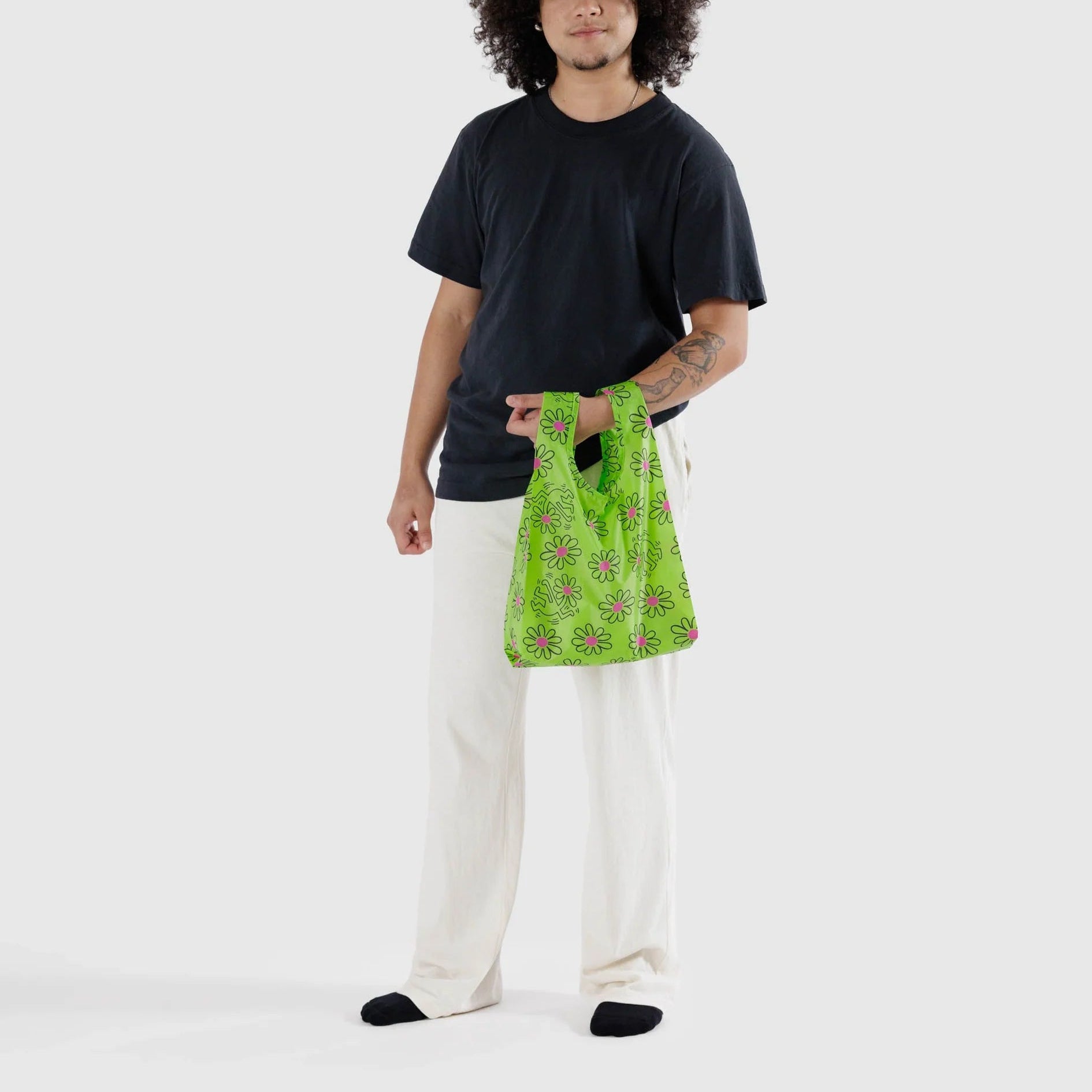 BAGGU Baby Reusable Bag (Keith Haring Flowers)