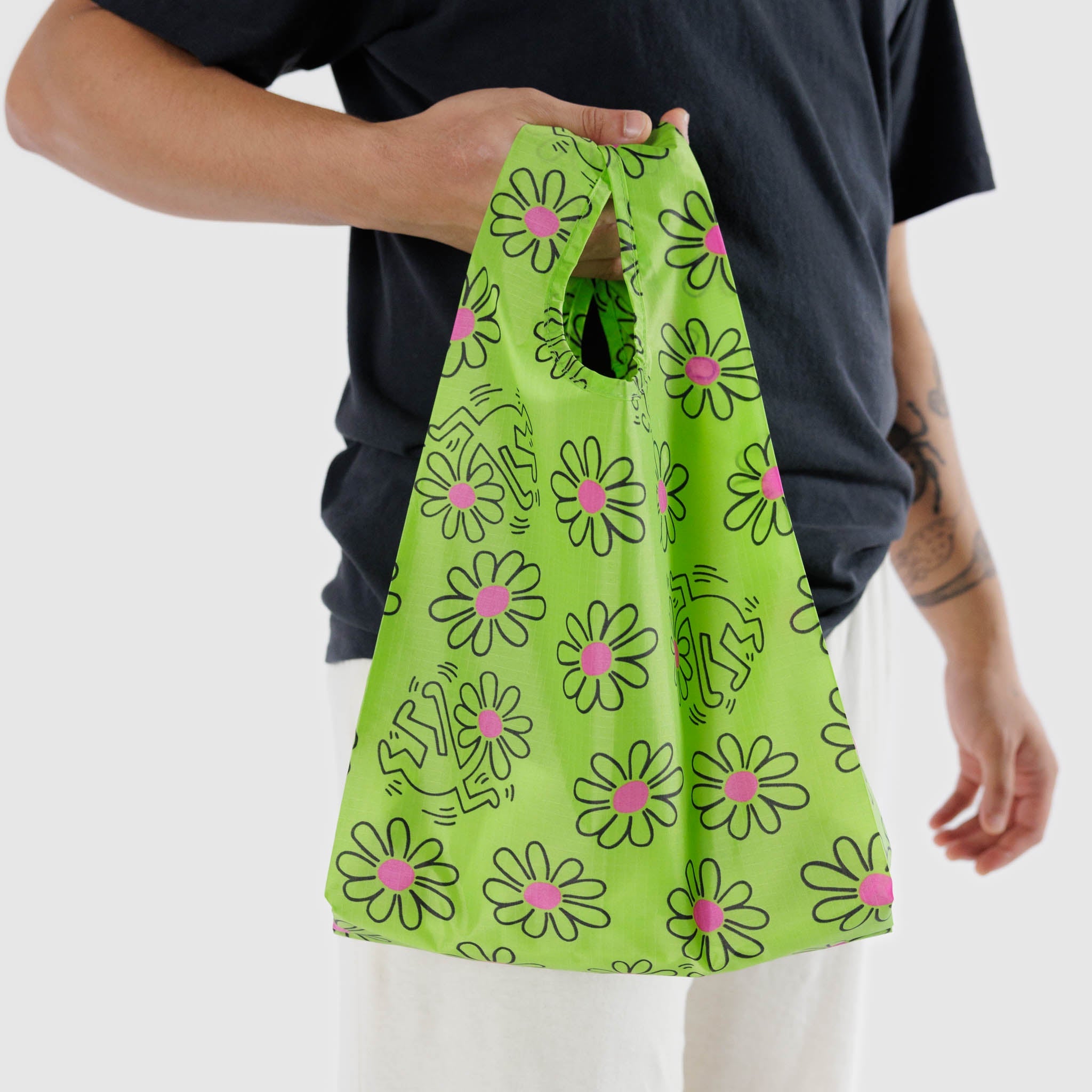BAGGU Baby Reusable Bag (Keith Haring Flowers)