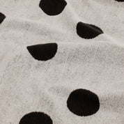 BAGGU Bath Towel (Cream and Black Polka Dot)
