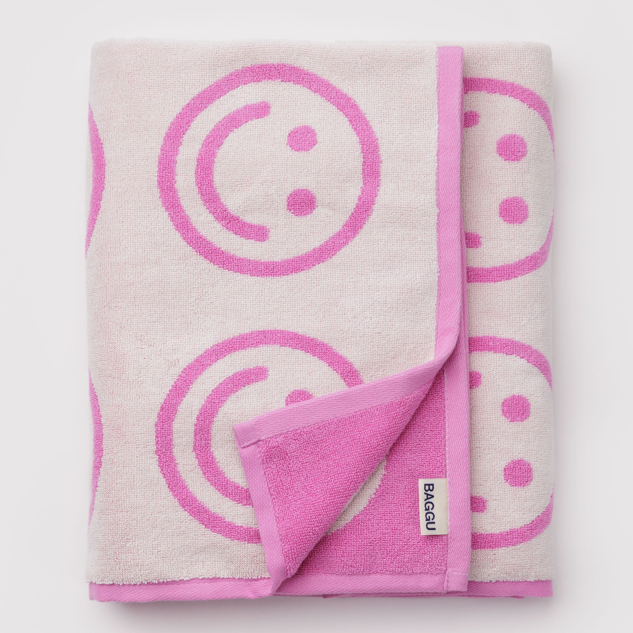 BAGGU Bath Towel (Happy Pink)