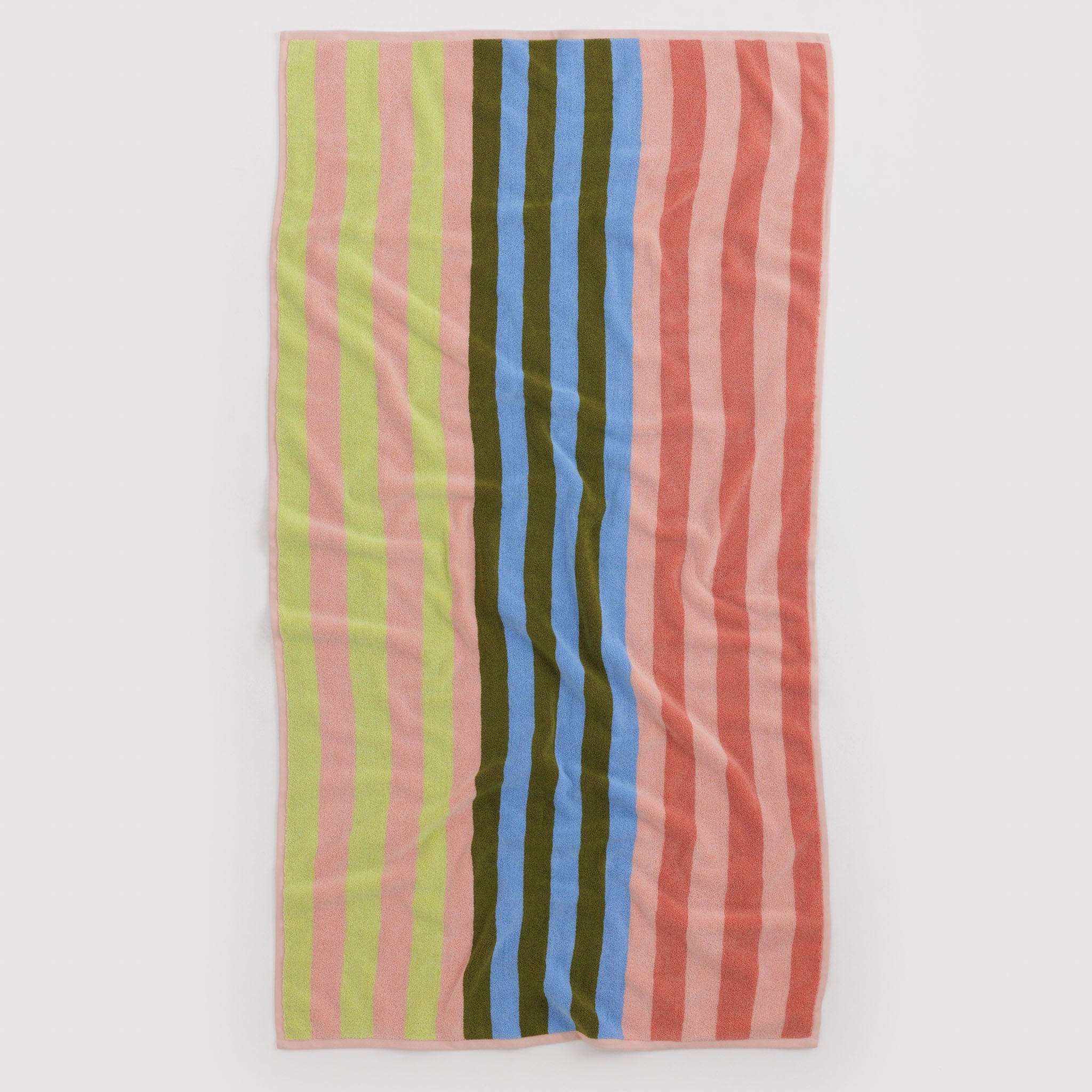 BAGGU Bath Towel (Sherbet Stripe)