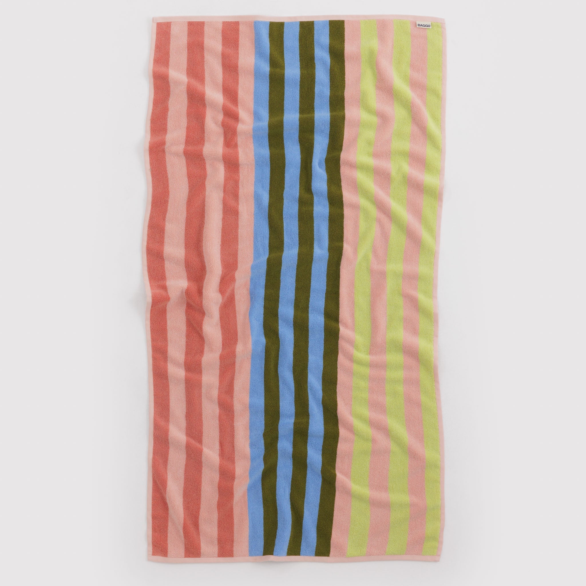 BAGGU Bath Towel (Sherbet Stripe)