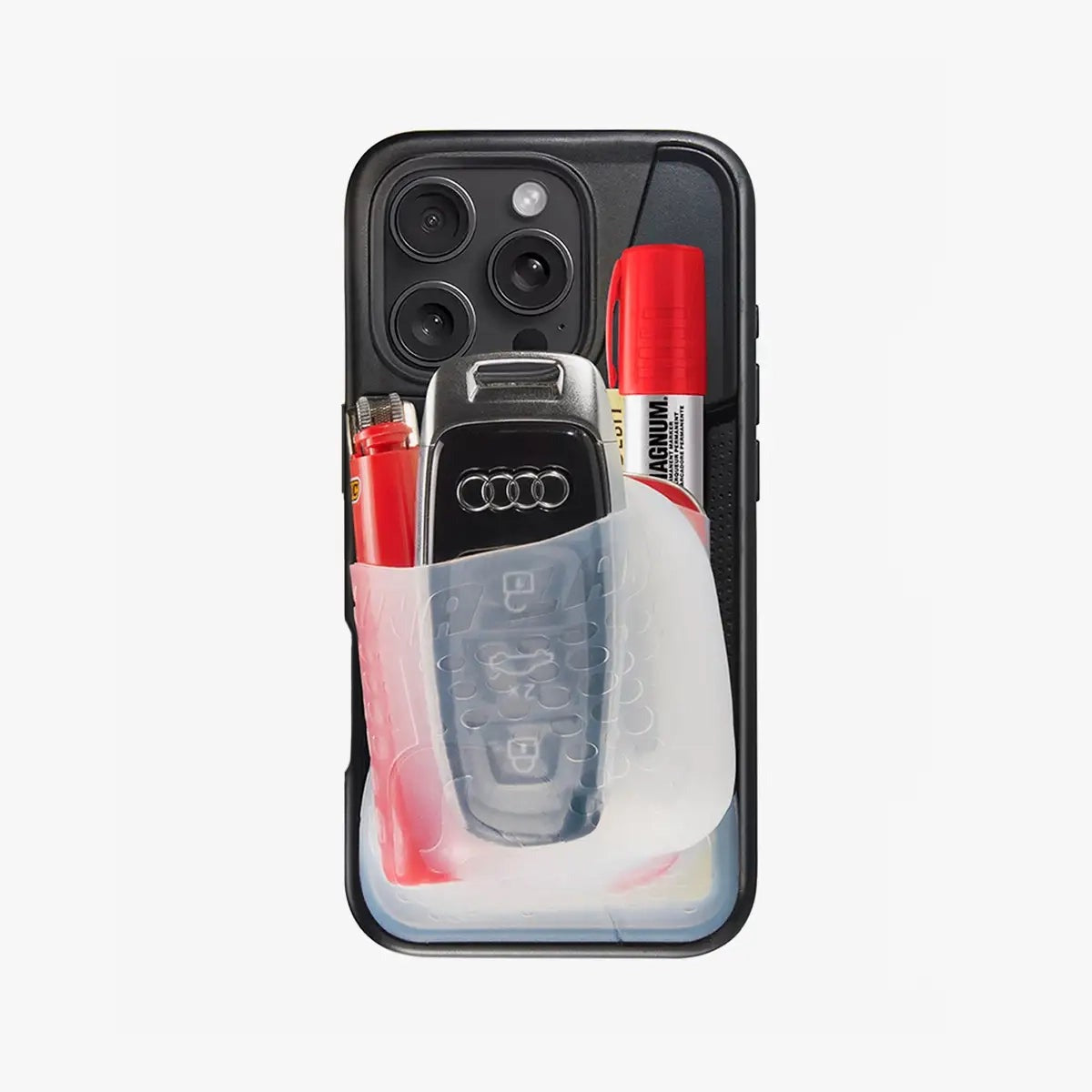 iPhoneアクセサリー Ninja labs iPhone 16 case black Amazon.com: Ninja Labs Flex Pouch Phone Case (Stretches to