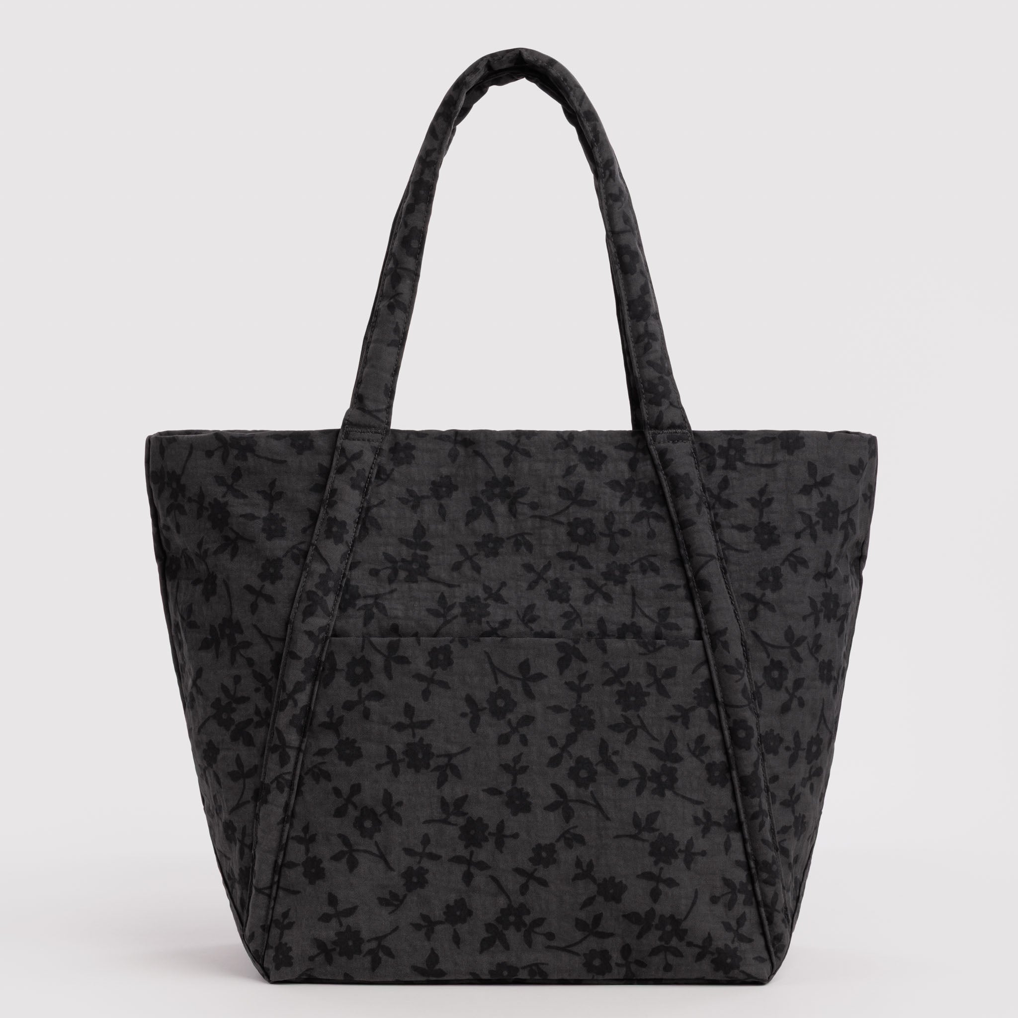 BAGGU Cloud Bag (Charcoal Ditsy Floral)