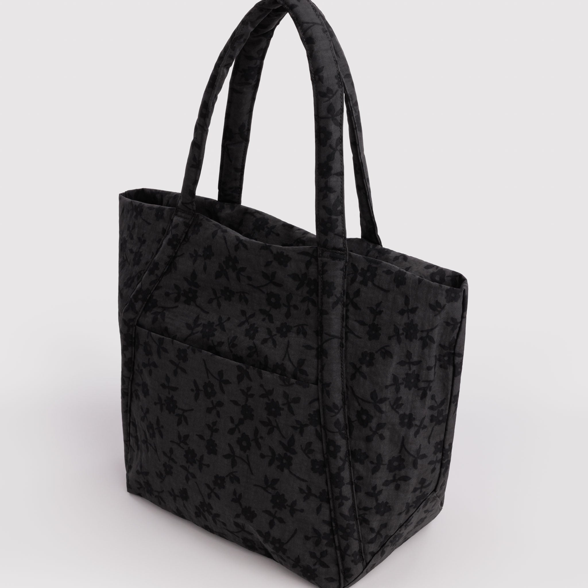 BAGGU Cloud Bag (Charcoal Ditsy Floral)