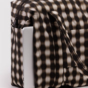 BAGGU Cloud Carry On Bag (Blurred Gingham Brown)