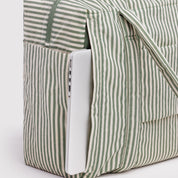 BAGGU Cloud Carry On Bag (Sage Stripe)