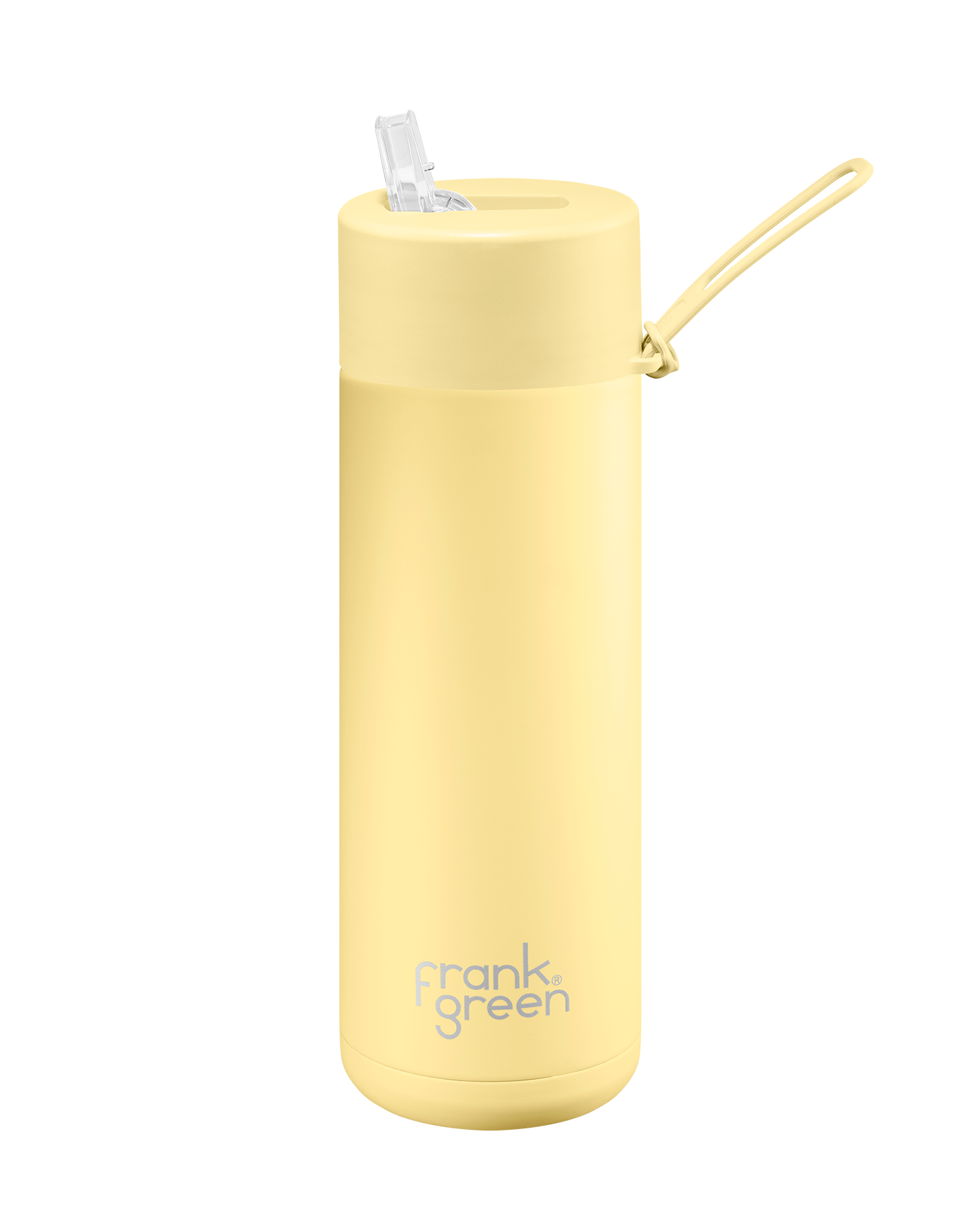 FrankGreen: Ceramic Bottles Buttermilk 20oz/595ml (Straw Lid)