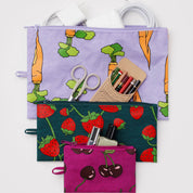 BAGGU Flat Pouch Set (Carrots & Berries)