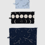 BAGGU Flat Pouch Set (Night Sky)