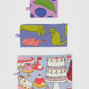 BAGGU Flat Pouch Set (Still Life)