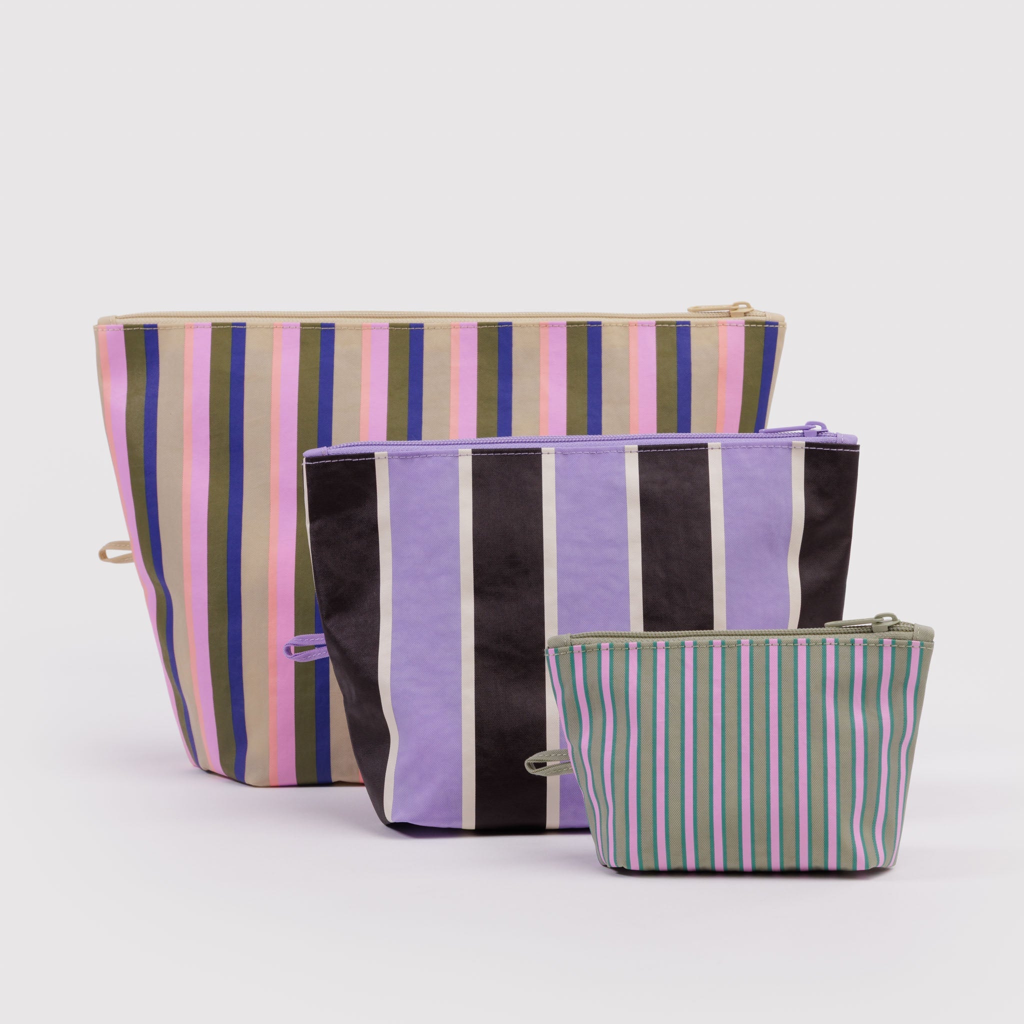 BAGGU Go Pouch Set (Candy Shop Stripes)
