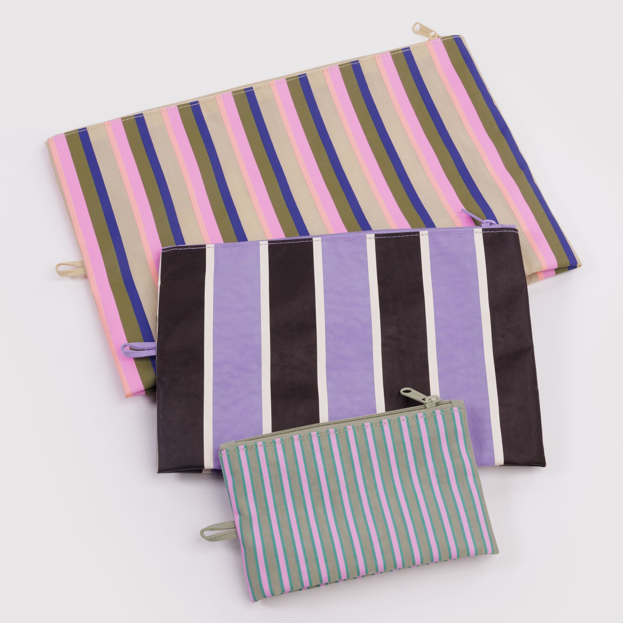 BAGGU Go Pouch Set (Candy Shop Stripes)