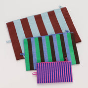 BAGGU Go Pouch Set (Vacation stripe mix)