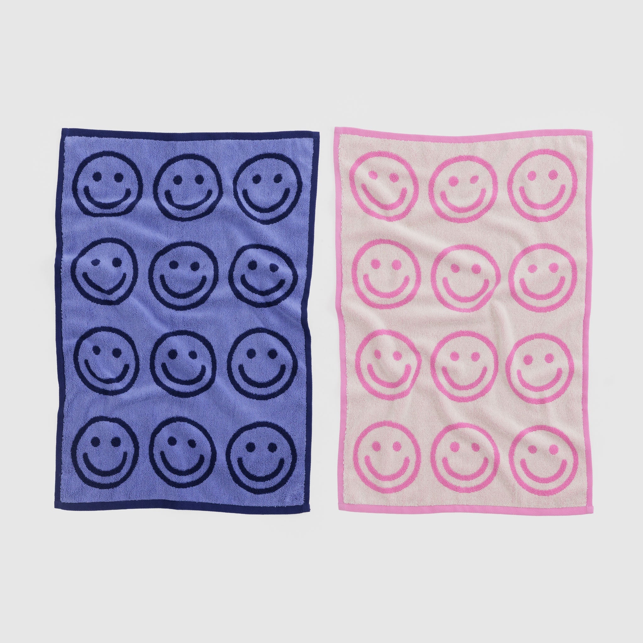 BAGGU Hand Towel Set of 2 (Happy Pink Blue)