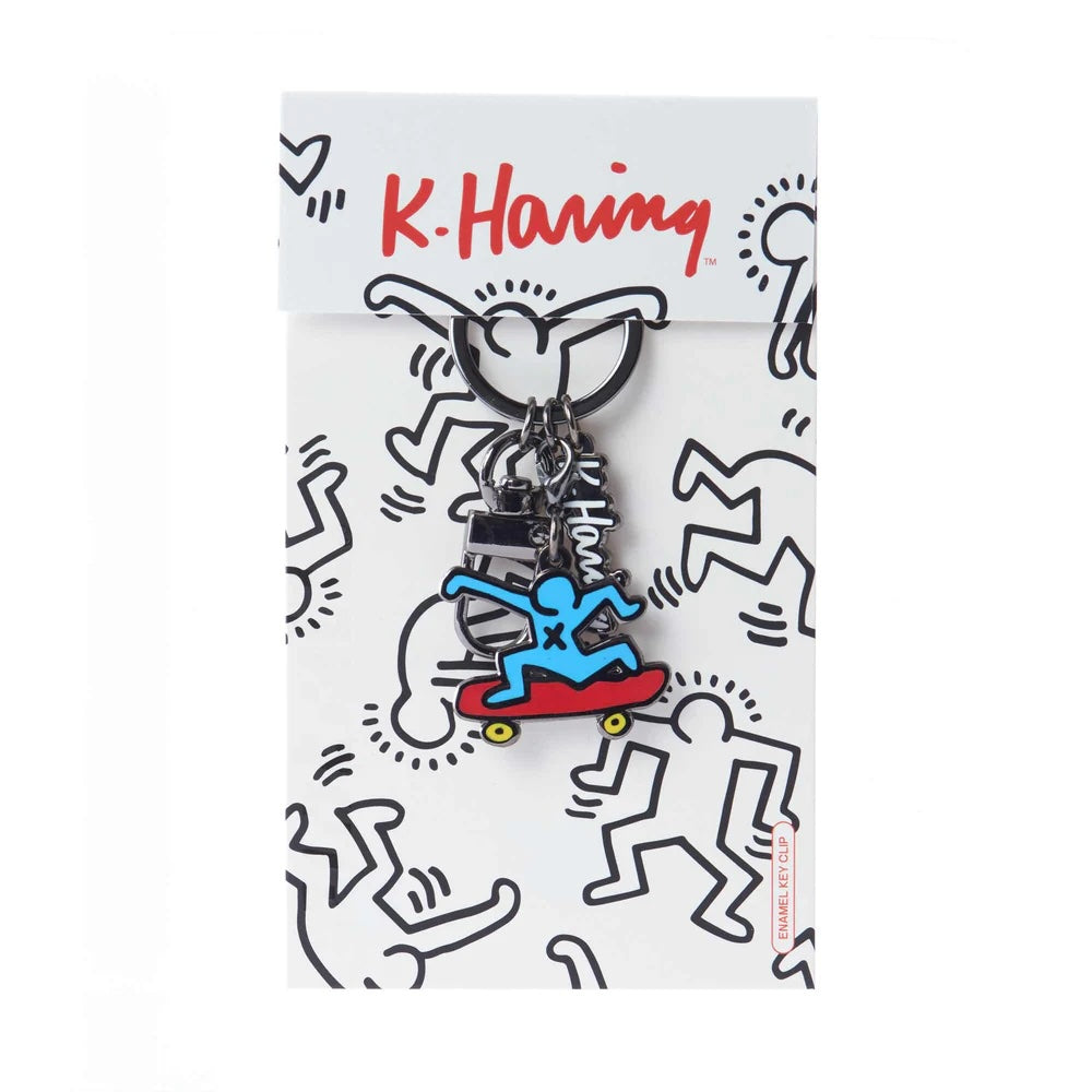 HaringSkateboarderKeychain_OnCard01.jpg